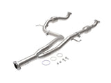 Twisted Steel Y-Pipe 2-1/2 Inch 409 Stainless Steel w/ Cat Toyota Tacoma 16-19 V6-3.5L (2WD) aFe Power