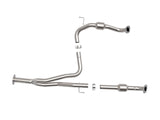 Twisted Steel Y-Pipe 2-1/2 Inch 409 Stainless Steel w/ Cat Toyota Tacoma 16-19 V6-3.5L (2WD) aFe Power