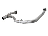 Twisted Steel 2 Inch to 2-1/2 Inch 409 Stainless Steel Street Series Y-Pipe Jeep Wrangler (JK) 12-18 V6-3.6L aFe Power