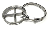 5 Inch G57 Downpipe Turbo Guard Cross Bolts Flare Flange & Clamp