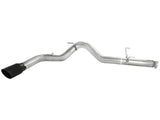 Atlas 5 Inch Aluminized Steel Dpf-Back Exhaust System w/Black Tip Dodge Diesel Trucks 07.5-12 L6-6.7L (td) aFe Power