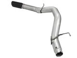 Atlas 5 Inch Aluminized Steel Dpf-Back Exhaust System w/Black Tip Dodge Ram Diesel Trucks 13-18 L6-6.7L (td)160.5/160 Inch Wheel-Base aFe Power