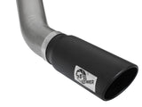 Atlas 5 Inch Aluminized Steel Dpf-Back Exhaust System w/Black Tip Dodge Ram Diesel Trucks 13-18 L6-6.7L (td) Crew Cab aFe Power