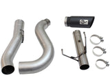 Atlas 5 Inch Aluminized Steel Dpf-Back Exhaust System w/Black Tip Dodge Ram Diesel Trucks 13-18 L6-6.7L (td) Crew Cab aFe Power