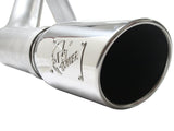 Atlas 4 Inch Aluminized Steel Cat-Back Exhaust System w/ Muffler & Polished Tip Ford F-150 11-14 V6-3.5L (tt) aFe Power