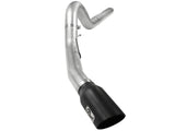 Atlas 5 Inch Aluminized Steel Dpf-Back Exhaust System w/Black Tip Ford Diesel Trucks 08-10 V8-6.4L (td) aFe Power