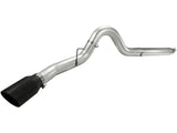 Atlas 5 Inch Aluminized Steel Dpf-Back Exhaust System w/Black Tip Ford Diesel Trucks 08-10 V8-6.4L (td) aFe Power