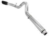 Atlas 5 Inch Aluminized Steel Dpf-Back Exhaust System w/Black Tip Ford Diesel Trucks 08-10 V8-6.4L (td) aFe Power