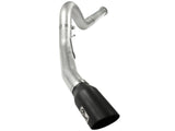 Atlas 5 Inch Aluminized Steel Dpf-Back Exhaust System w/Black Tip Ford Diesel Trucks 11-14 V8-6.7L (td) aFe Power