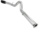 Atlas 5 Inch Aluminized Steel Dpf-Back Exhaust System w/Black Tip Ford Diesel Trucks 11-14 V8-6.7L (td) aFe Power