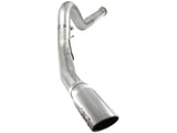 Atlas 5 Inch Aluminized Steel Dpf-Back Exhaust System w/Polished Tip Ford Diesel Trucks 11-14 V8-6.7L (td) aFe Power