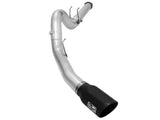 Atlas 5 Inch Aluminized Steel Dpf-Back Exhaust System w/Black Tip Ford Diesel Trucks 15-16 V8-6.7L (td) aFe Power