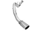 Atlas 5 Inch Aluminized Steel Dpf-Back Exhaust System w/Polished Tip Ford Diesel Trucks 15-16 V8-6.7L (td) aFe Power