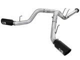 Atlas 4 Inch Aluminized Steel Dpf-Back Exhaust System w/Black Tip Ford Diesel Trucks 11-14 V8-6.7L (td) aFe Power