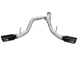 Atlas 4 Inch Aluminized Steel Dpf-Back Exhaust System w/Black Tip Ford Diesel Trucks 11-14 V8-6.7L (td) aFe Power