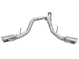 Atlas 4 Inch Aluminized Steel Dpf-Back Exhaust System w/Polished Tip Ford Diesel Trucks 11-14 V8-6.7L (td) aFe Power