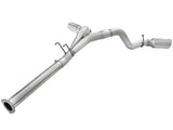 Atlas 4 Inch Aluminized Steel Dpf-Back Exhaust System w/Polished Tip Ford Diesel Trucks 11-14 V8-6.7L (td) aFe Power