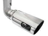 Atlas 4 Inch Aluminized Steel Dpf-Back Exhaust System w/Polished Tip Ford Diesel Trucks 11-14 V8-6.7L (td) aFe Power