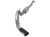 Atlas 4 Inch Aluminized Steel Cat-Back Exhaust System w/ Muffler & Black Tip Ford F-150 15-20 V6-2.7L/3.5L (tt) aFe Power