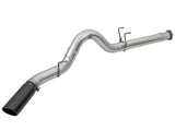 Atlas 5 Inch Aluminized Steel Dpf-Back Exhaust System w/Black Tip Ford Diesel Trucks 17-26 V8-6.7L (td) aFe Power