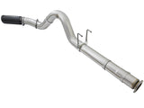 Atlas 5 Inch Aluminized Steel Dpf-Back Exhaust System w/Black Tip Ford Diesel Trucks 17-26 V8-6.7L (td) aFe Power