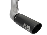 Atlas 5 Inch Aluminized Steel Dpf-Back Exhaust System w/Black Tip Ford Diesel Trucks 17-26 V8-6.7L (td) aFe Power