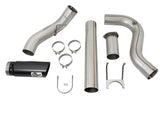 Atlas 5 Inch Aluminized Steel Dpf-Back Exhaust System w/Black Tip Ford Diesel Trucks 17-26 V8-6.7L (td) aFe Power