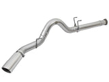 Atlas 5 Inch Aluminized Steel Dpf-Back Exhaust System w/Polished Tip Ford Diesel Trucks 17-26 V8-6.7L (td) aFe Power