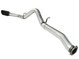 Atlas 5 Inch Aluminized Steel Dpf-Back Exhaust System w/Black Tip GM Diesel Trucks 07.5-10 V8-6.6L (td) Lmm aFe Power