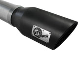 Atlas 5 Inch Aluminized Steel Dpf-Back Exhaust System w/Black Tip GM Diesel Trucks 07.5-10 V8-6.6L (td) Lmm aFe Power