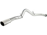 Atlas 5 Inch Aluminized Steel Dpf-Back Exhaust System w/Polished Tip GM Diesel Trucks 07.5-10 V8-6.6L (td) Lmm aFe Power