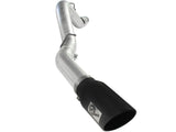 Atlas 5 Inch Aluminized Steel Dpf-Back Exhaust System w/Black Tip GM Diesel Trucks 11-16 V8-6.6L (td) Lml aFe Power