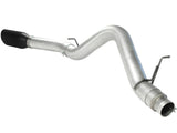 Atlas 5 Inch Aluminized Steel Dpf-Back Exhaust System w/Black Tip GM Diesel Trucks 11-16 V8-6.6L (td) Lml aFe Power