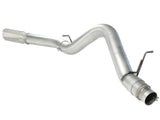 Atlas 5 Inch Aluminized Steel Dpf-Back Exhaust System w/Polished Tip GM Diesel Trucks 11-16 V8-6.6L (td) Lml aFe Power