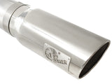 Atlas 5 Inch Aluminized Steel Dpf-Back Exhaust System w/Polished Tip GM Diesel Trucks 11-16 V8-6.6L (td) Lml aFe Power