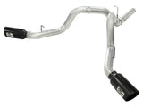 Atlas 4 Inch Aluminized Steel Dpf-Back Exhaust System w/Black Tip GM Diesel Trucks 11-16 V8-6.6L (td) Lml aFe Power