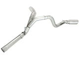 Atlas 4 Inch Aluminized Steel Dpf-Back Exhaust System w/Polished Tip GM Diesel Trucks 11-16 V8-6.6L (td) Lml aFe Power