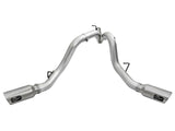 Atlas 4 Inch Aluminized Steel Dpf-Back Exhaust System w/Polished Tip GM Diesel Trucks 2016 V8-6.6L (td) Lml aFe Power