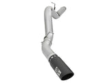 Atlas 5 Inch Aluminized Steel Dpf-Back Exhaust System w/Black Tip GM Diesel Trucks 2016 V8-6.6L (td) Lml aFe Power