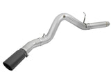 Atlas 5 Inch Aluminized Steel Dpf-Back Exhaust System w/Black Tip GM Diesel Trucks 2016 V8-6.6L (td) Lml aFe Power