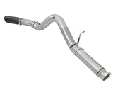 Atlas 5 Inch Aluminized Steel Dpf-Back Exhaust System w/Black Tip GM Diesel Trucks 2016 V8-6.6L (td) Lml aFe Power