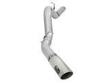 Atlas 5 Inch Aluminized Steel Dpf-Back Exhaust System w/Polished Tip GM Diesel Trucks 2016 V8-6.6L (td) Lml aFe Power