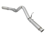 Atlas 5 Inch Aluminized Steel Dpf-Back Exhaust System w/Polished Tip GM Diesel Trucks 2016 V8-6.6L (td) Lml aFe Power