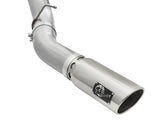 Atlas 5 Inch Aluminized Steel Dpf-Back Exhaust System w/Polished Tip GM Diesel Trucks 2016 V8-6.6L (td) Lml aFe Power