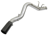 Atlas 4 Inch Aluminized Steel Dpf-Back Exhaust System w/Black Tip GM Diesel Trucks 17-19 V8-6.6L (td) L5P aFe Power