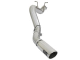 Atlas 4 Inch Aluminized Steel Dpf-Back Exhaust System w/ Polished Tip GM Diesel Trucks 17-19 V8-6.6L (td) L5P Single Rear Exit Position aFe Power