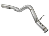 Atlas 4 Inch Aluminized Steel Dpf-Back Exhaust System w/ Polished Tip GM Diesel Trucks 17-19 V8-6.6L (td) L5P Single Rear Exit Position aFe Power