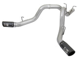 Atlas 4 Inch Aluminized Steel Dpf-Back Exhaust System w/ Black Tip GM Diesel Trucks 17-19 V8-6.6L (td) L5P aFe Power