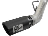 Atlas 4 Inch Aluminized Steel Dpf-Back Exhaust System w/ Black Tip GM Diesel Trucks 17-19 V8-6.6L (td) L5P aFe Power