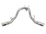 Atlas 4 Inch Aluminized Steel Dpf-Back Exhaust System w/ Polished Tip GM Diesel Trucks 17-19 V8-6.6L (td) L5P Dual Rear Exit Position aFe Power